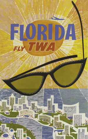 David Klein, Florida, Travel poster vintage